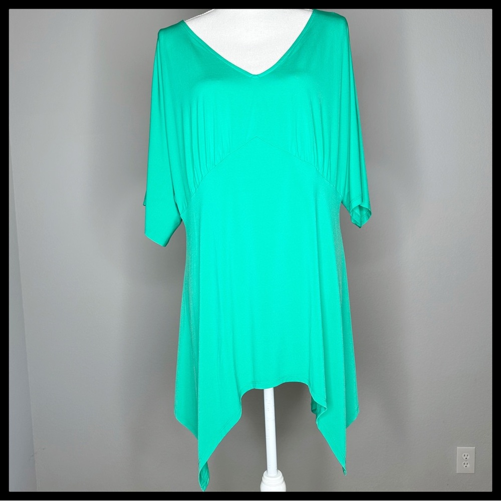 Roaman's Green Tunic Top